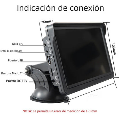 Pantalla Multimédia Universal con CarPlay y Android Auto | + Regalo Exclusivo