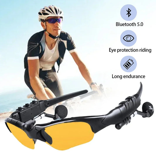LENTES DE SOL CON BLUETOOTH 5.0 CON AUDIFONOS INALAMBRICO + ESTUCHE