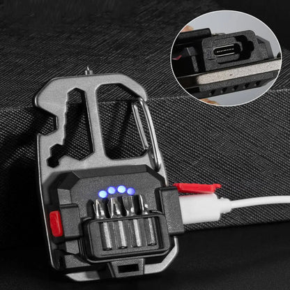 🔥 COMPRE 1 Y LLÉVATE 2 🔦Linterna llavero Cob Led 4 en 1  multifunción - ENVÍO GRATIS