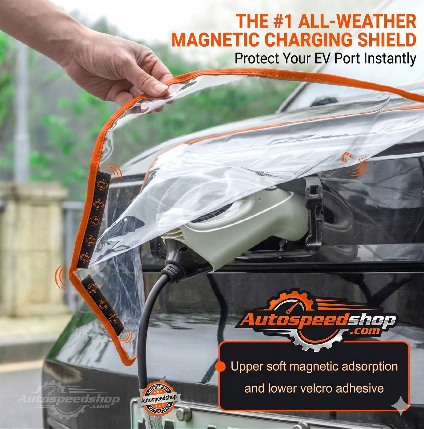 The Ultimate All-Weather Magnetic EV Charging Port Cover